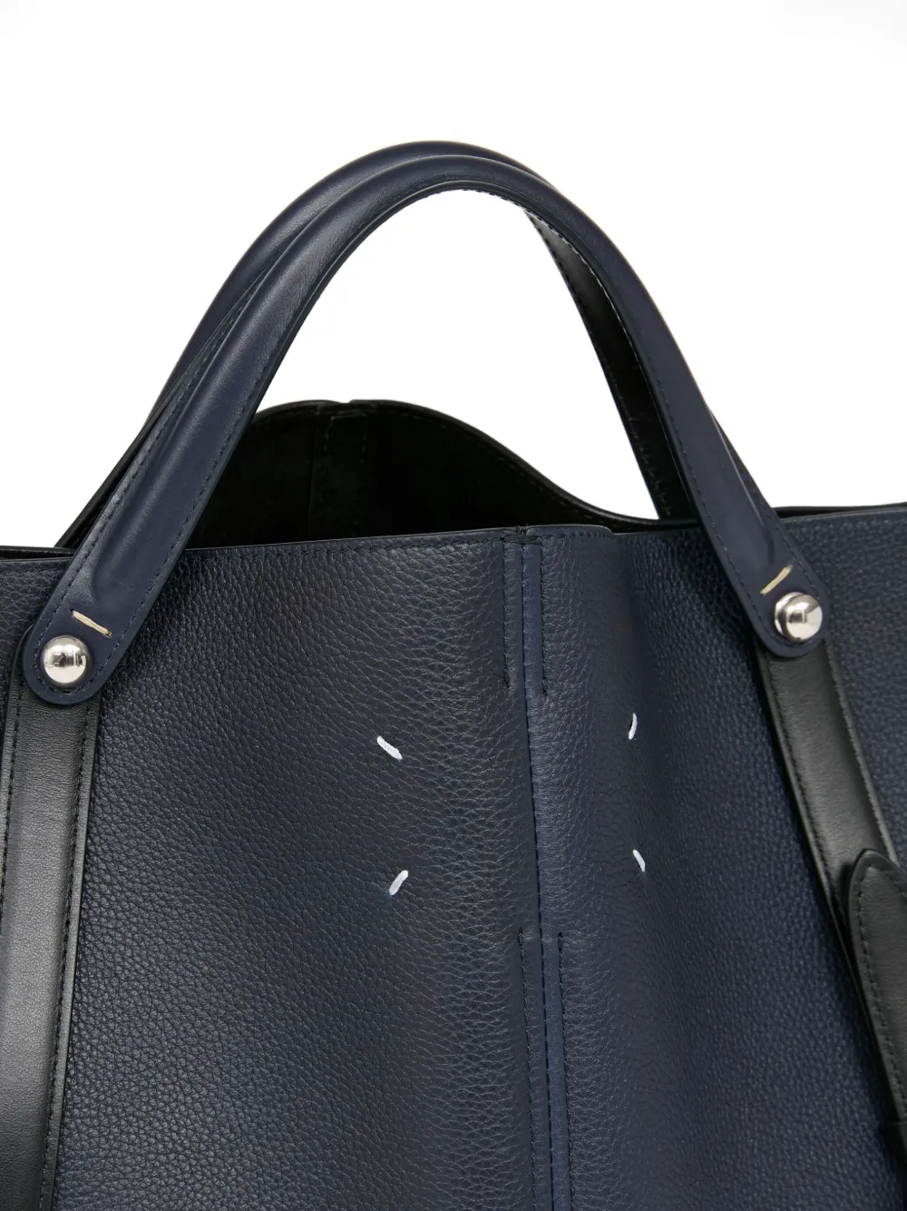Maison Margiela Leren bucket-tas Blauw