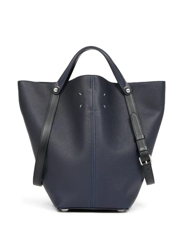 Maison Margiela レザー バケットバッグ | ブルー | FARFETCH JP