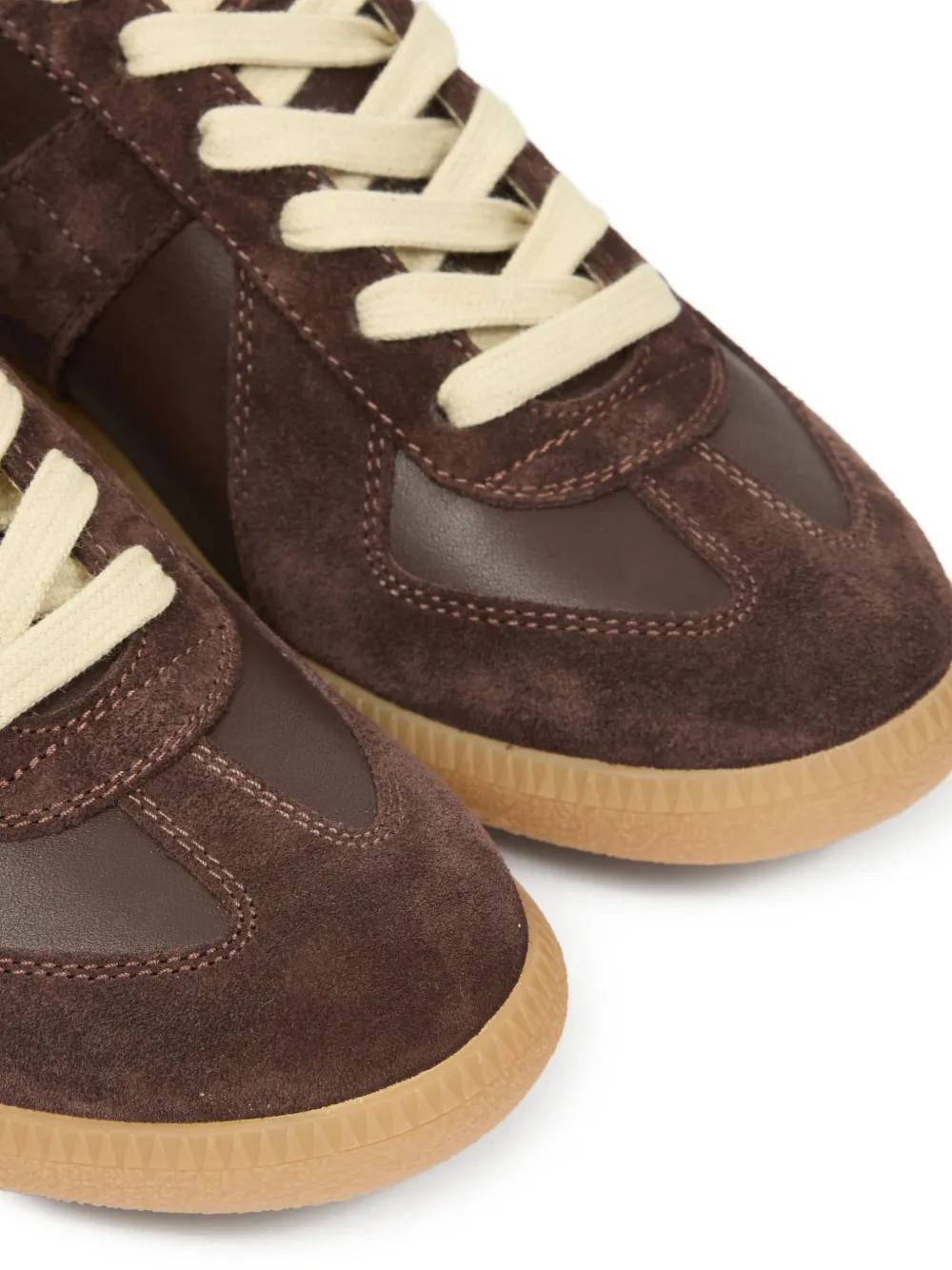 Maison Margiela Dark Brown Replica Sneakers In Brown
