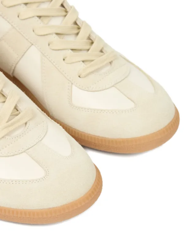 Maison Margiela Replica レザースニーカー | ニュートラル | FARFETCH JP