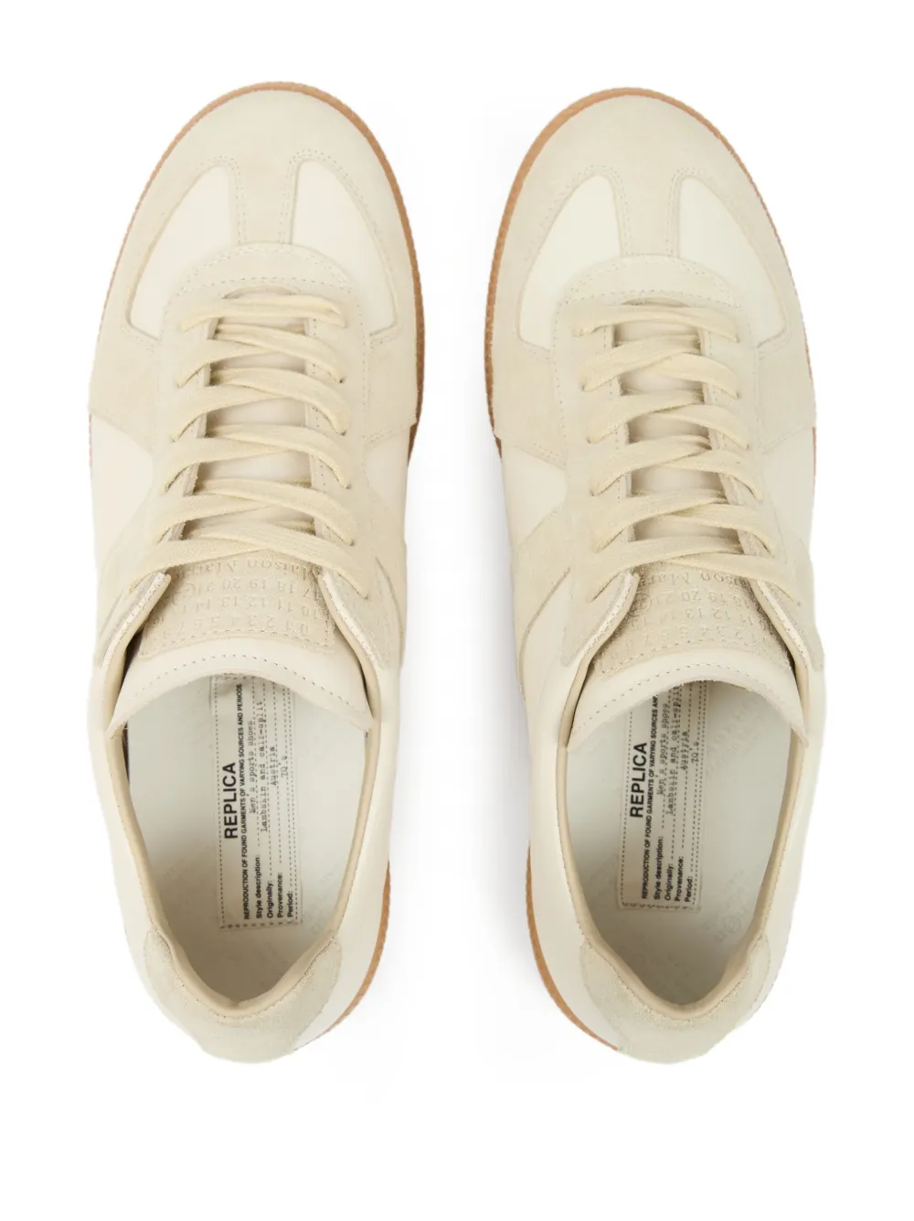 Maison Margiela Replica panelled low-top sneakers Neutrals