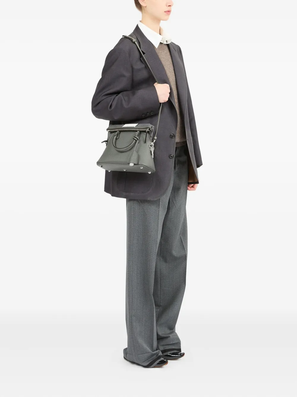 Maison Margiela mini 5AC Classique tote bag - Grijs