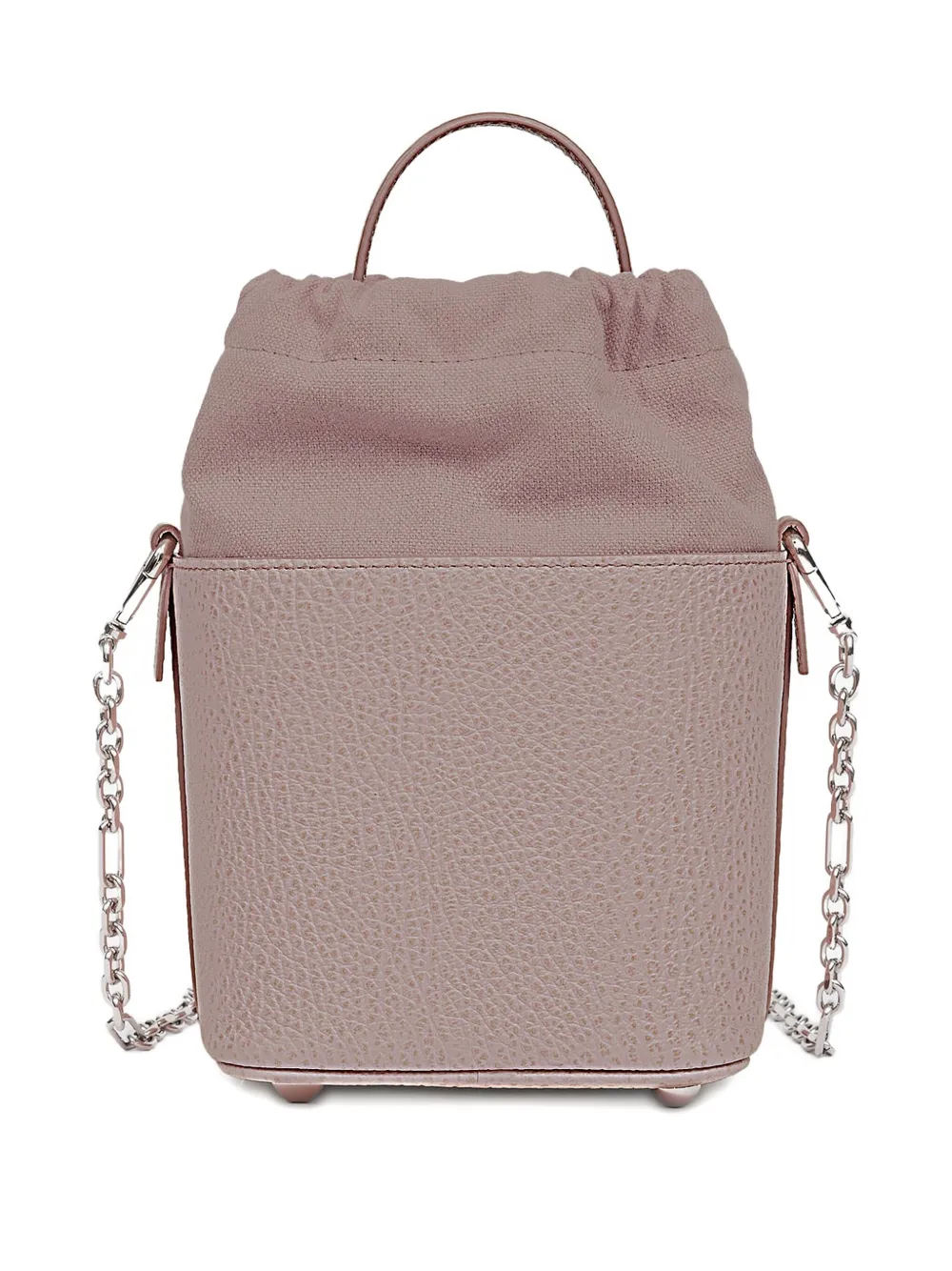 Maison Margiela Leren schoudertas met trekkoord - Bruin