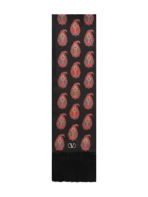 VALENTINO ヴァレンティノ ミケーレ シルクフリンジスカーフ GUCCI VALENTINO ヴァレンティノ ミケーレ シルクフリンジスカーフ GUCCI