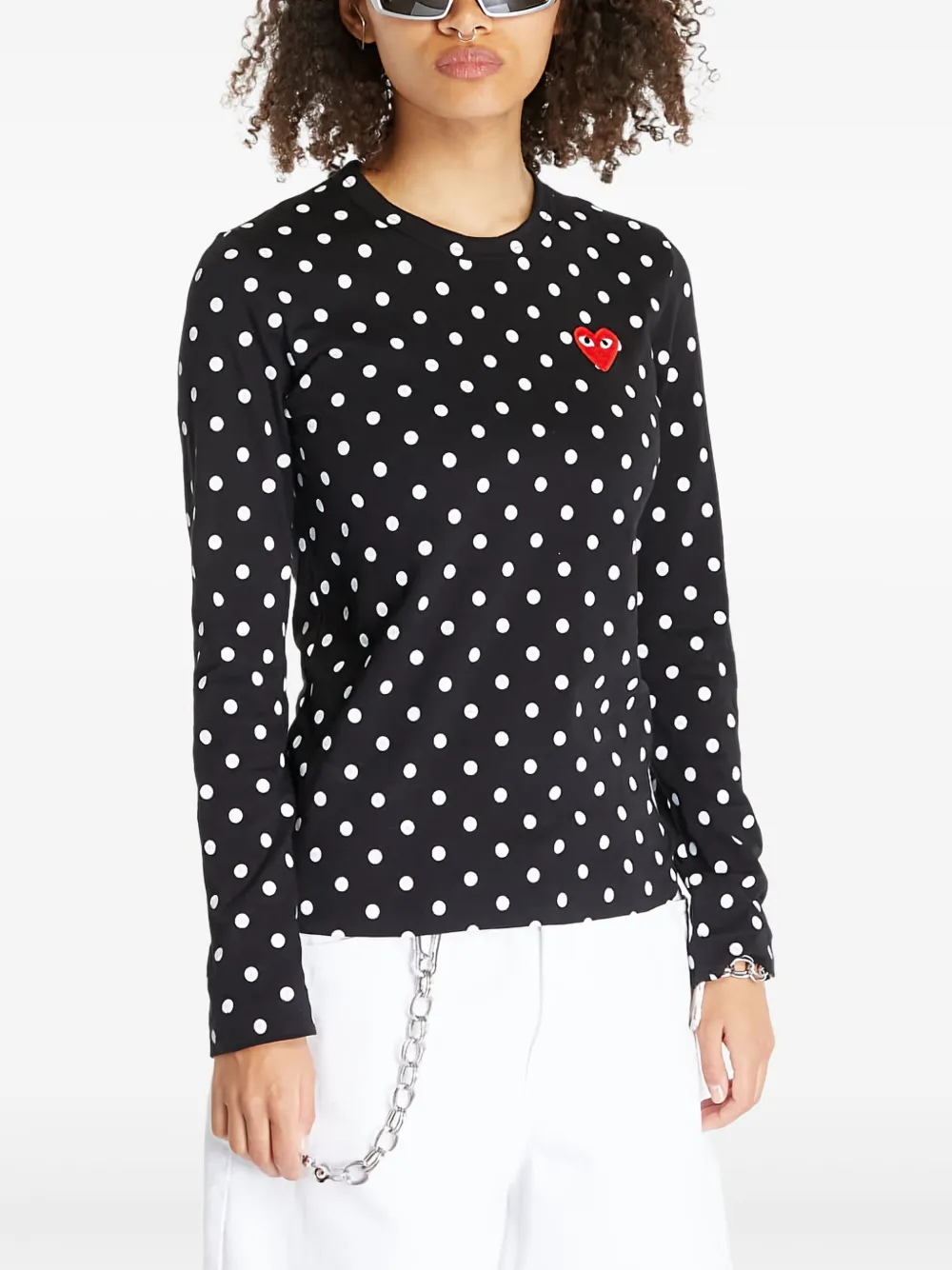 Comme Des Garçons Play Polka-dot T-shirt