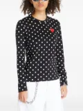 Comme Des Garçons Play polka-dot T-shirt - Black