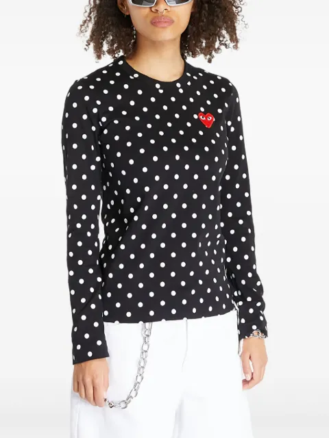 Comme Des Garçons Play polka-dot T-shirt
