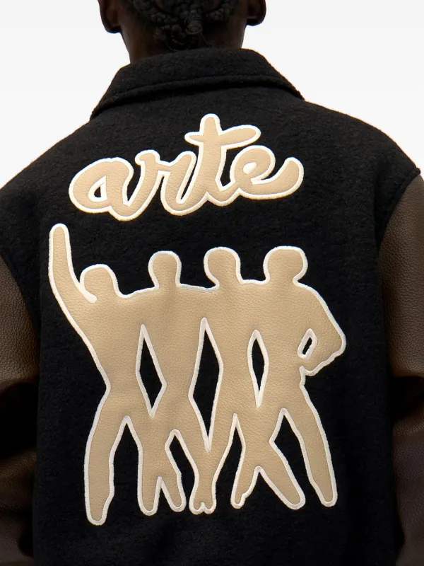 Arte Antwerp zip-up Bomber Jacket | Black | FARFETCH JO