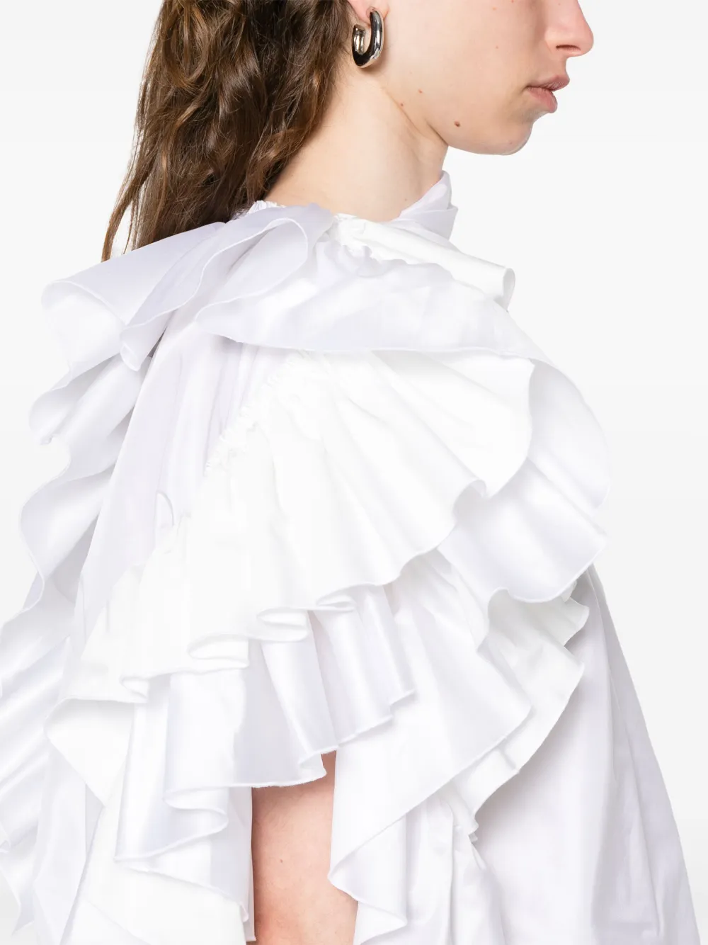 Carven Blouse met ruches Wit
