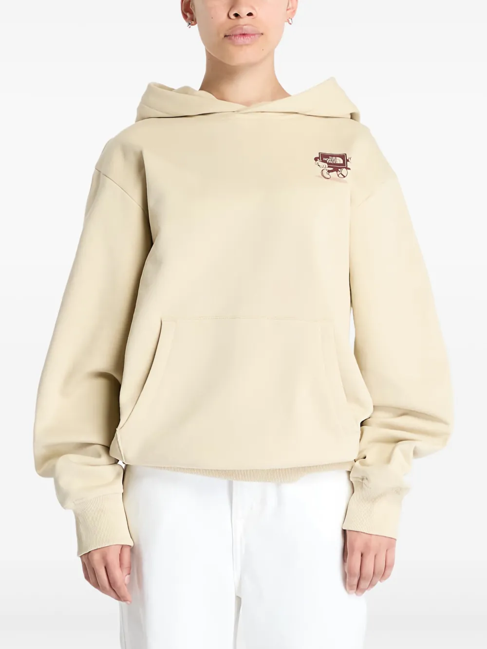 The North Face Hoodie met logo Beige
