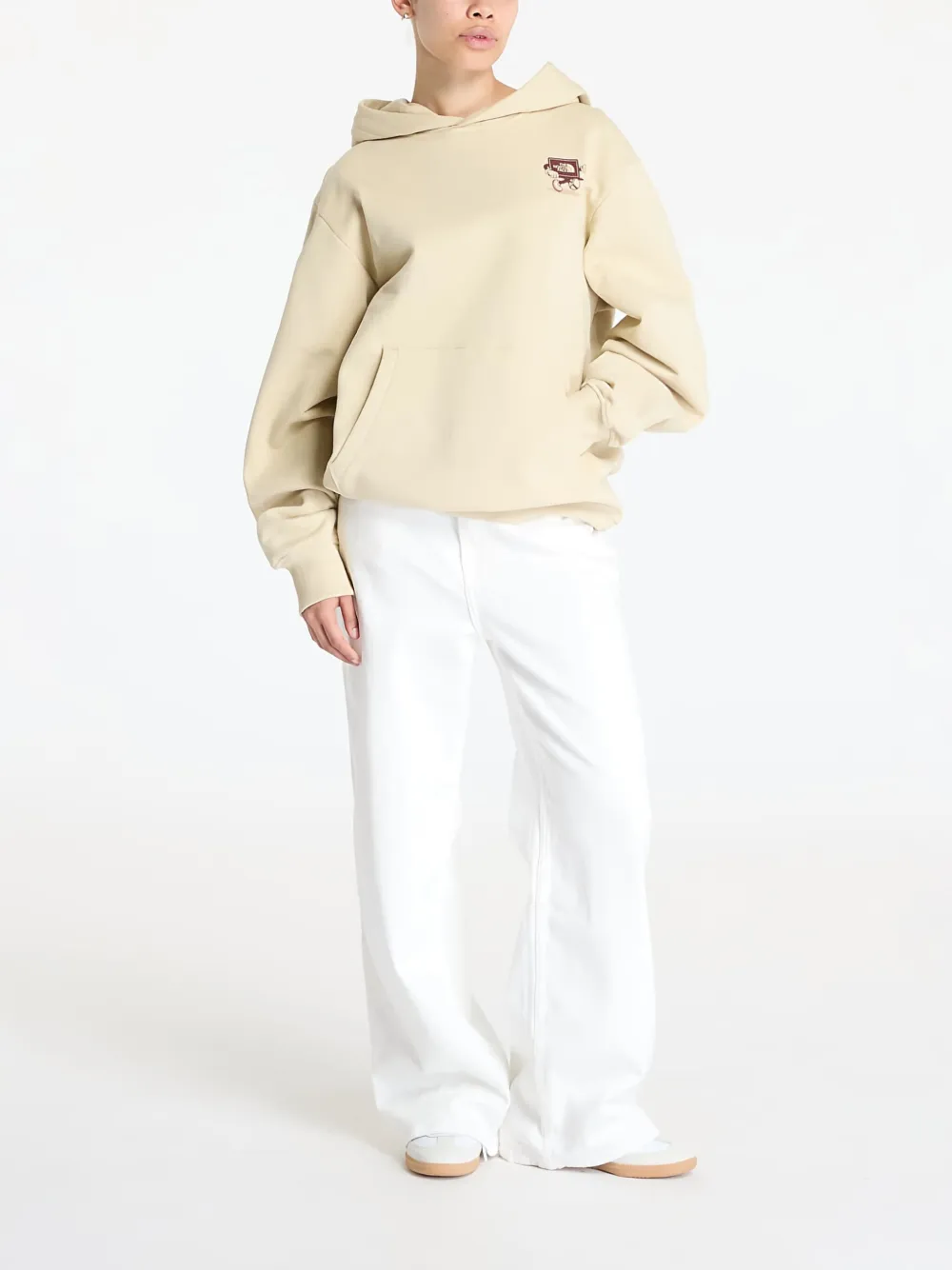 The North Face Hoodie met logo Beige