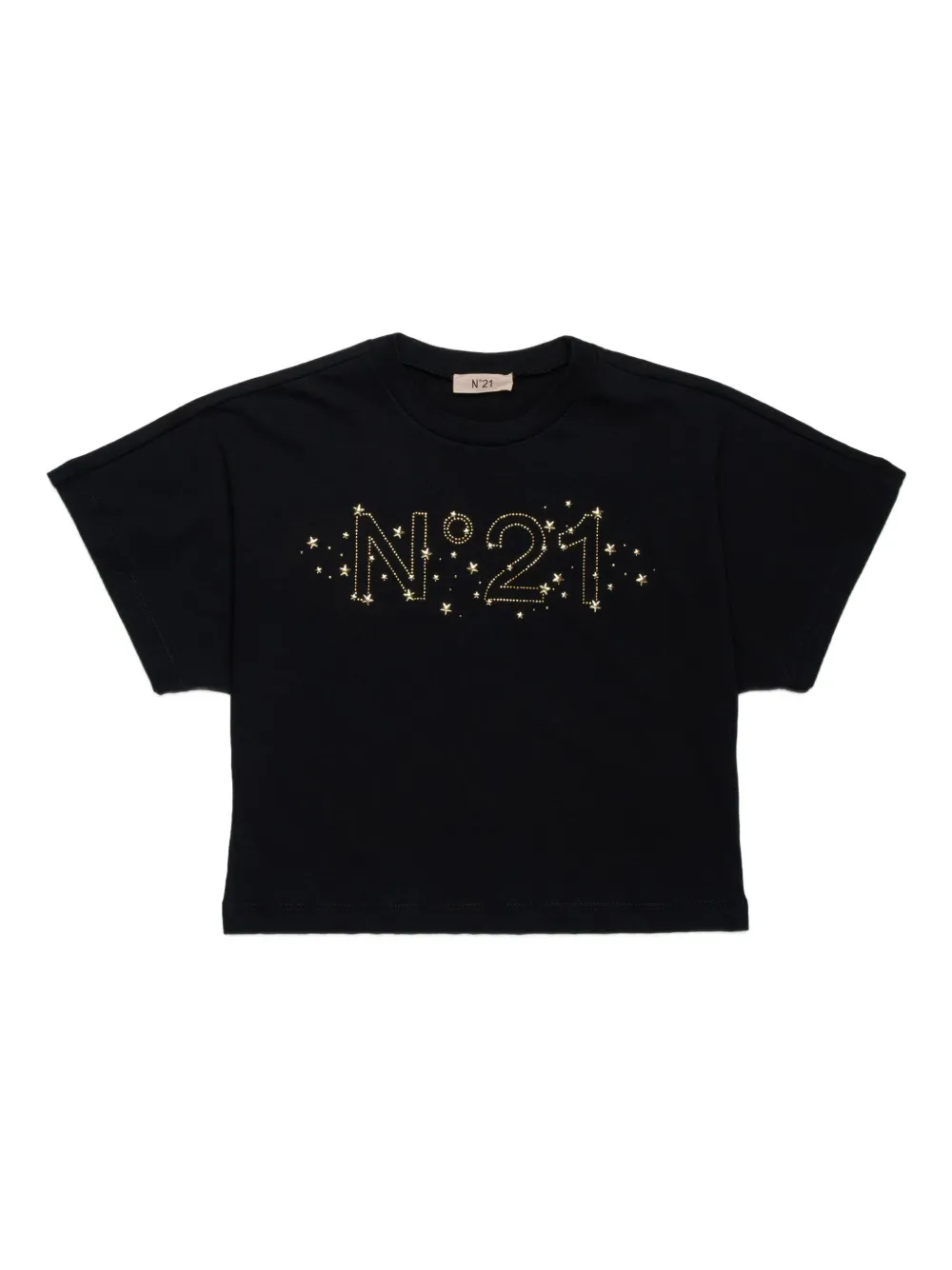 Nº21 Kids embellished-logo T-shirt | Black | Image 1