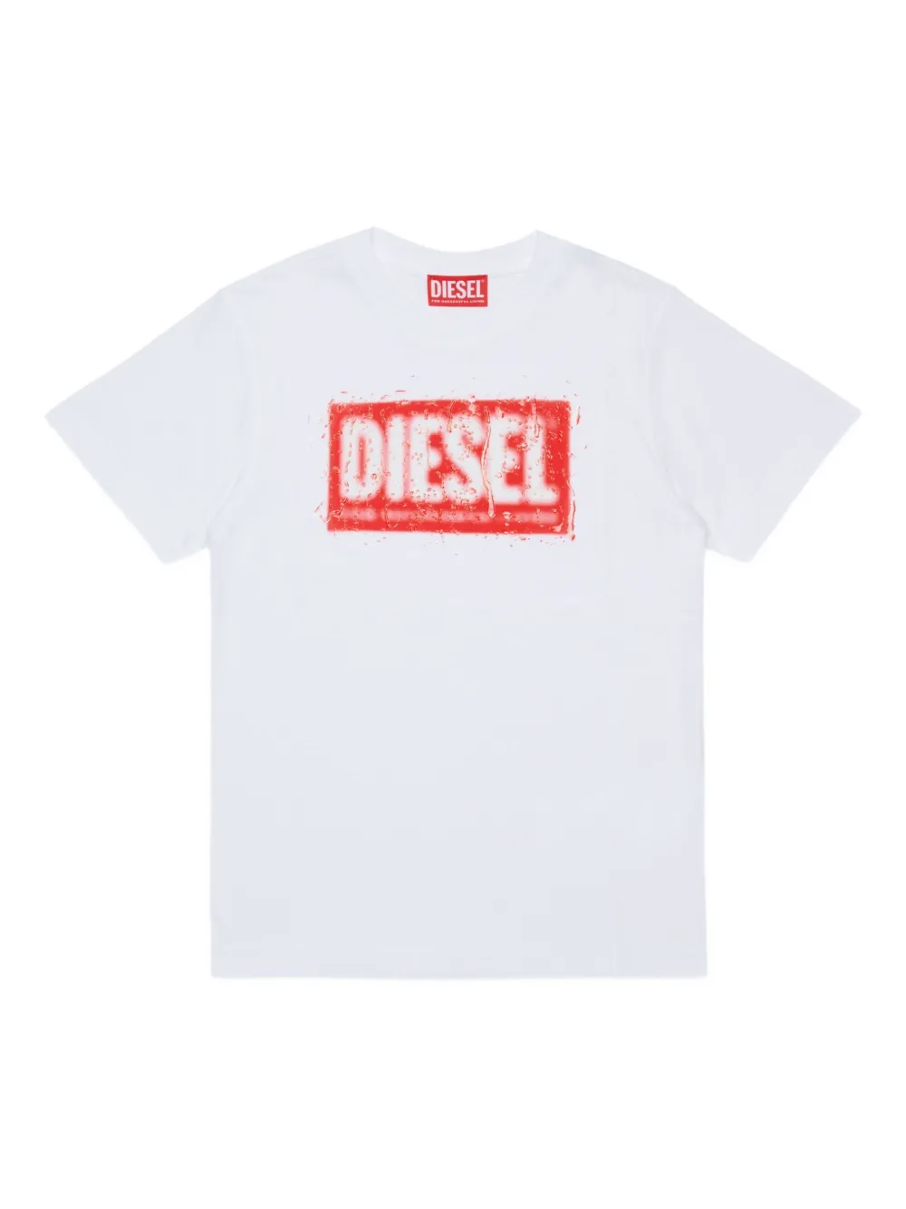 Diesel Kids Tadjustq10 logo-print T-shirt Wit