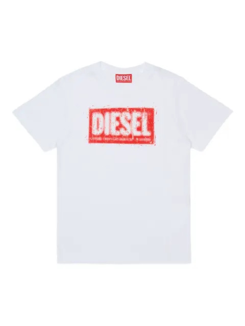 Diesel Kids Tadjustq10 logo-print T-shirt