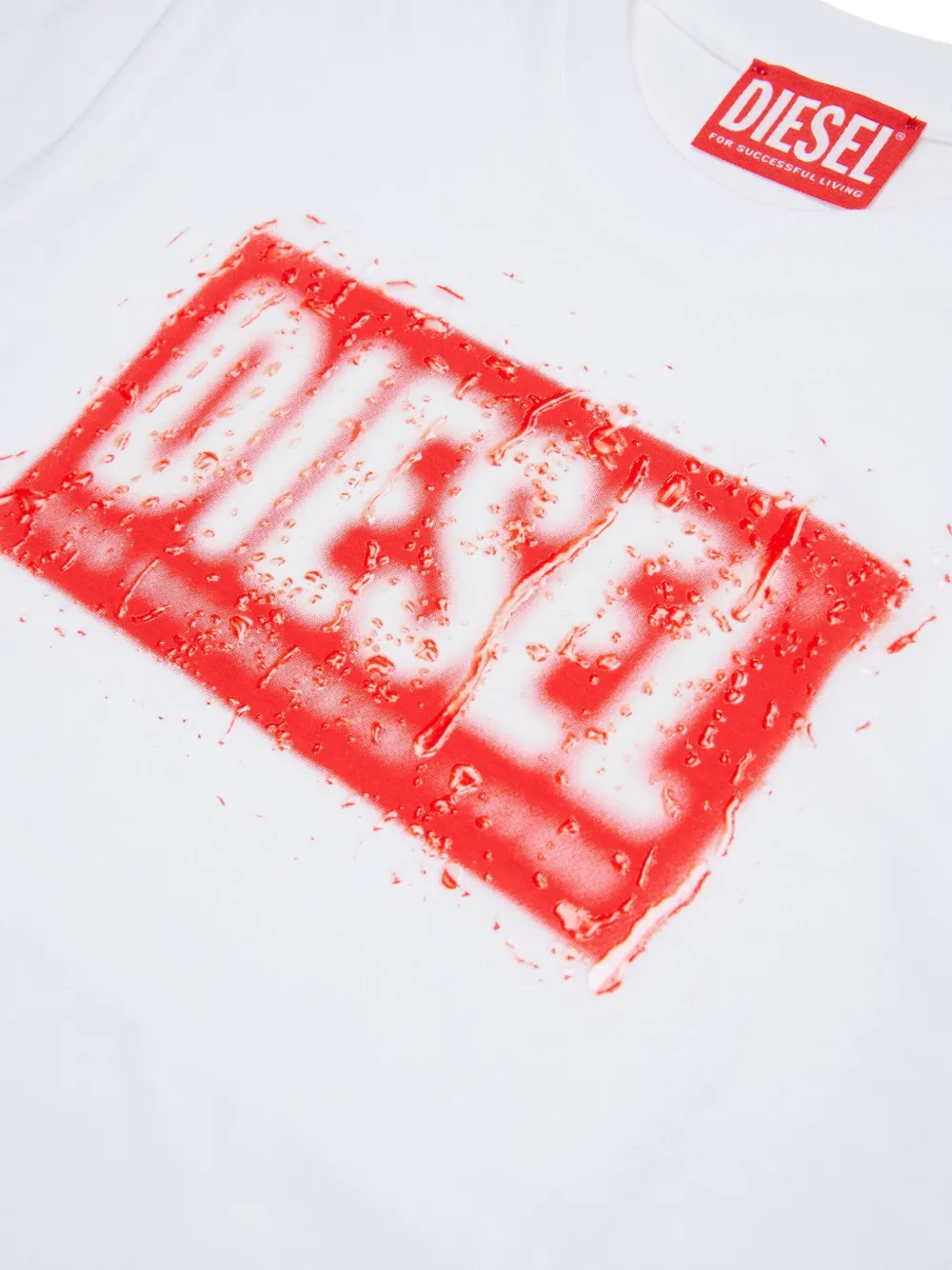 Diesel Kids Tadjustq10 logo-print T-shirt Wit
