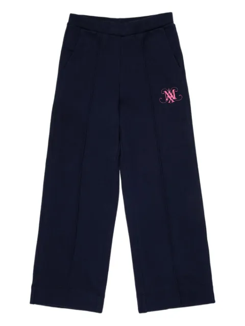 MAX&Co. Kids monogrammed cotton trousers