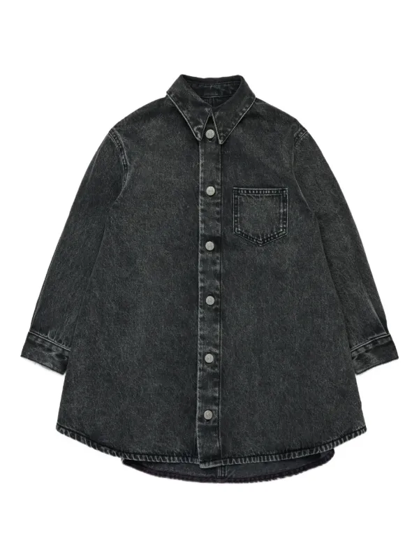 MM6 Maison Margiela Kids デニム ワンピース | ブラック | FARFETCH JP