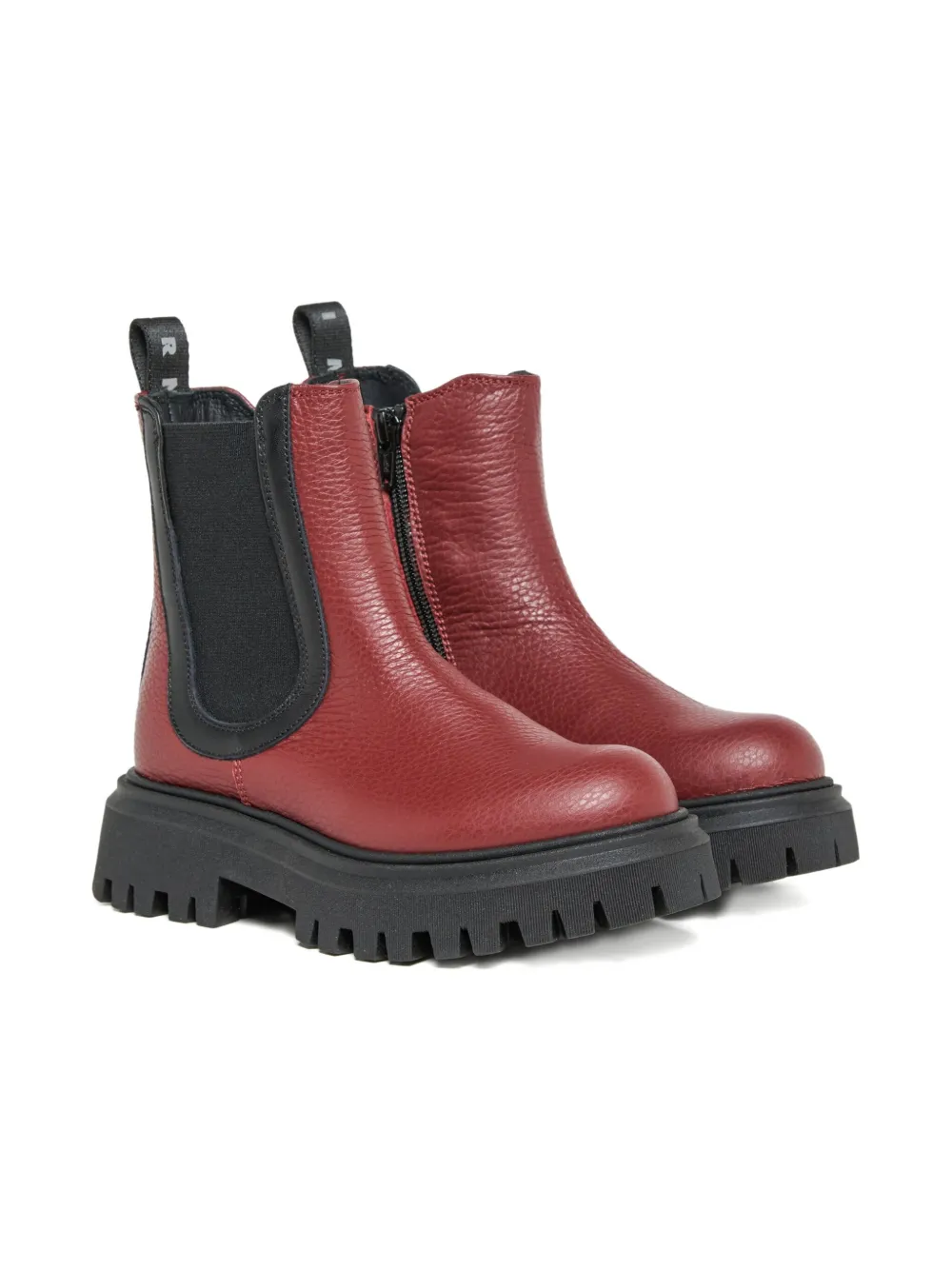 Marni Kids panelled boots Red
