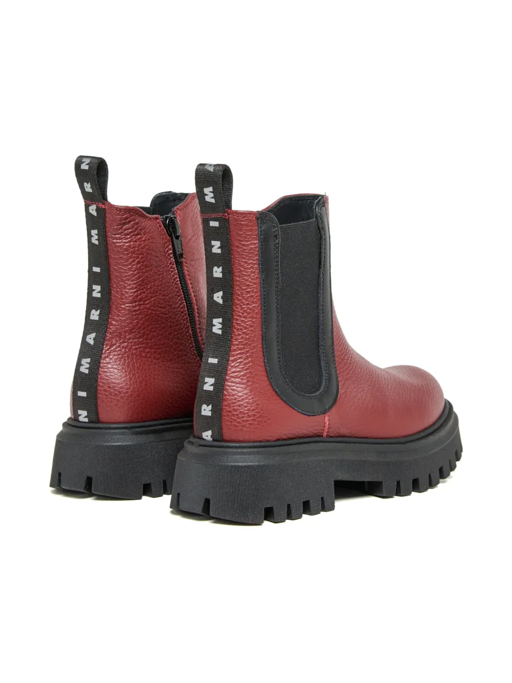 Marni Kids panelled boots Red