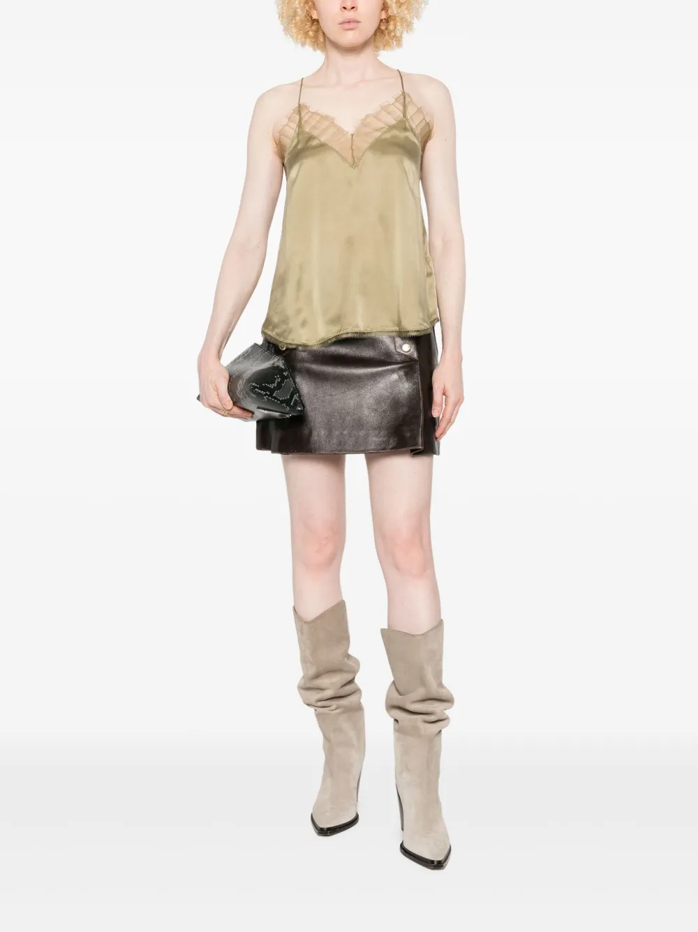 IRO silk top - Groen