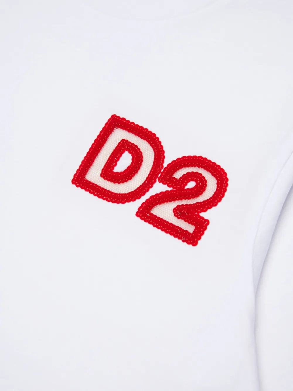 DSQUARED2 KIDS T-shirt met logopatch Wit