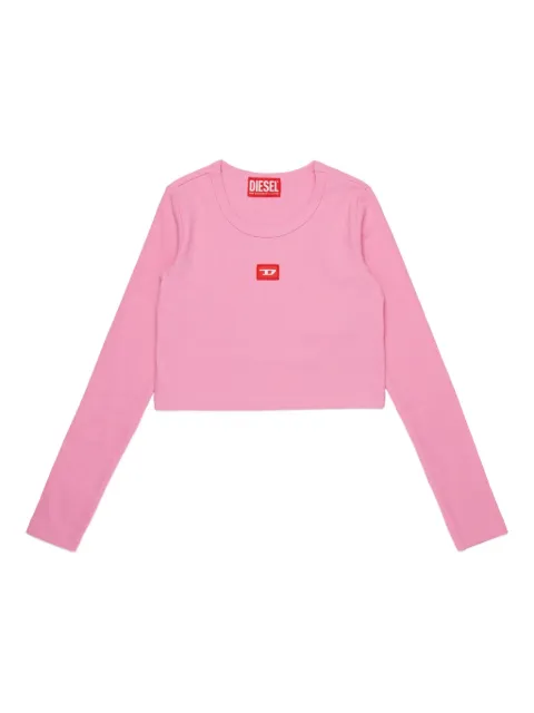 Diesel Kids logo-patch T-shirt