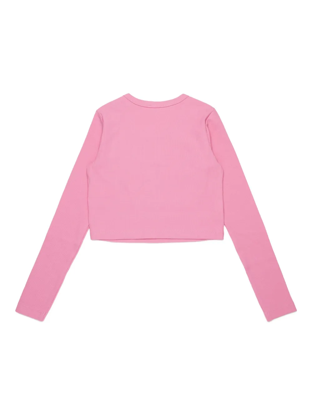 Diesel Kids logo-patch T-shirt Roze