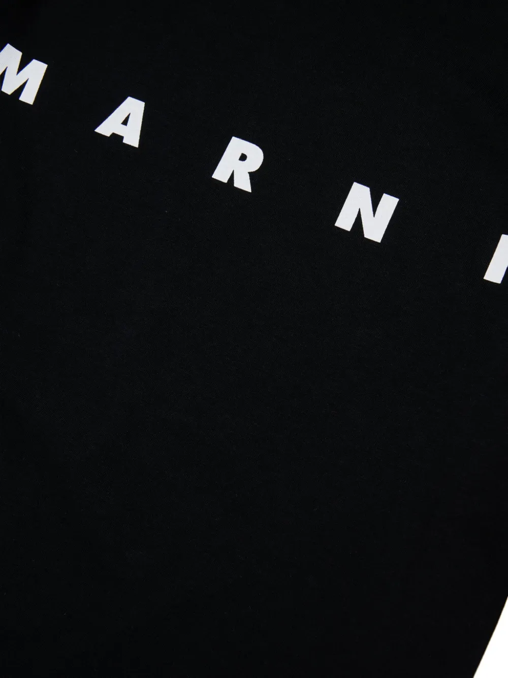 Marni Kids logo-print cotton T-shirt Zwart