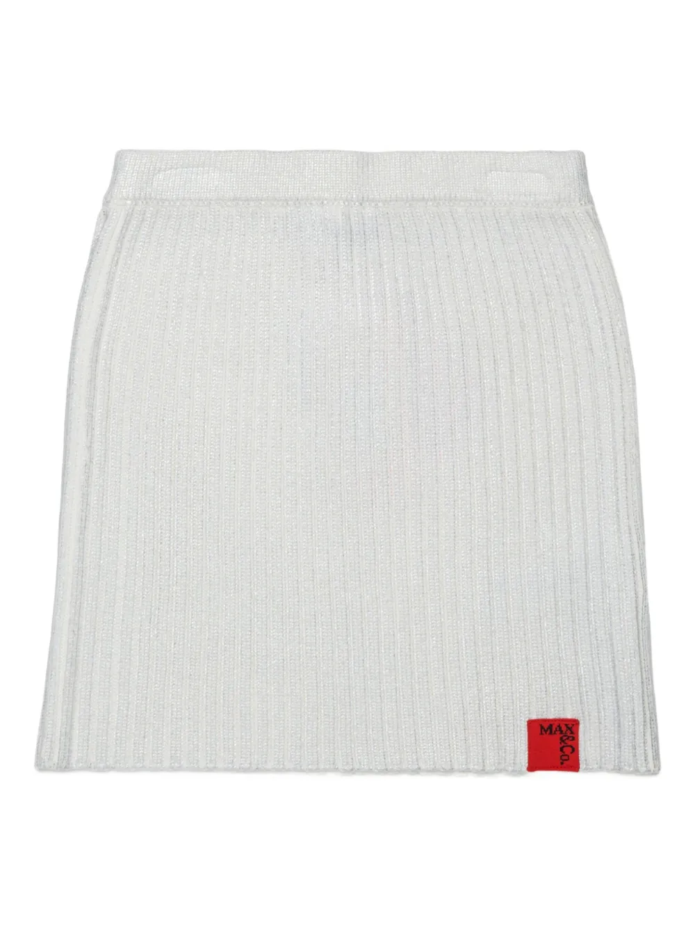 MAX&Co. Kids Ribgebreide rok Wit