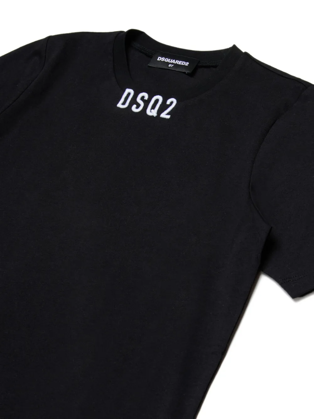 DSQUARED2 KIDS T-shirt met geborduurd logo Zwart