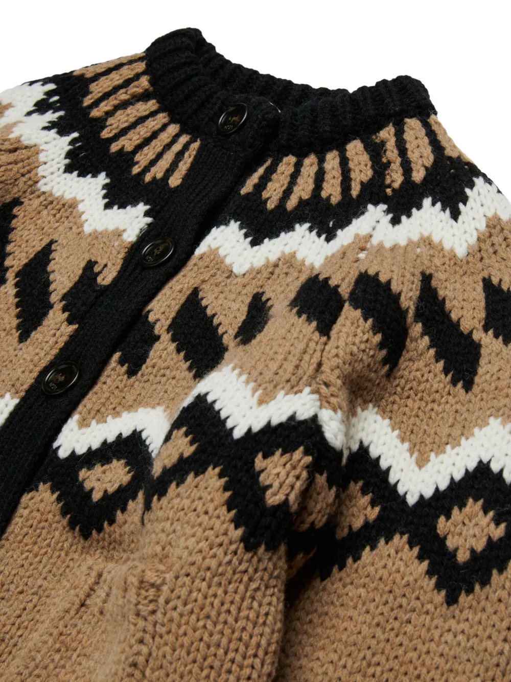 Nº21 Kids Vest met patroon Bruin