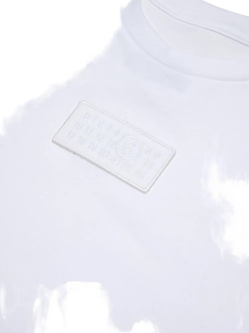 MM6 Maison Margiela Kids T-shirt met logopatch Wit