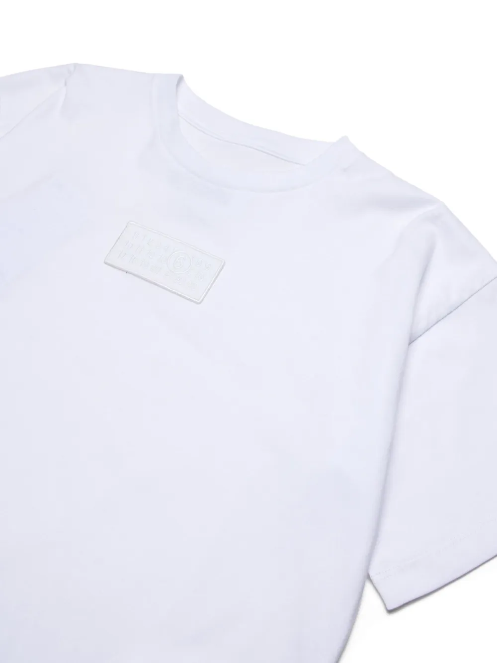MM6 Maison Margiela Kids T-shirt met logopatch Wit