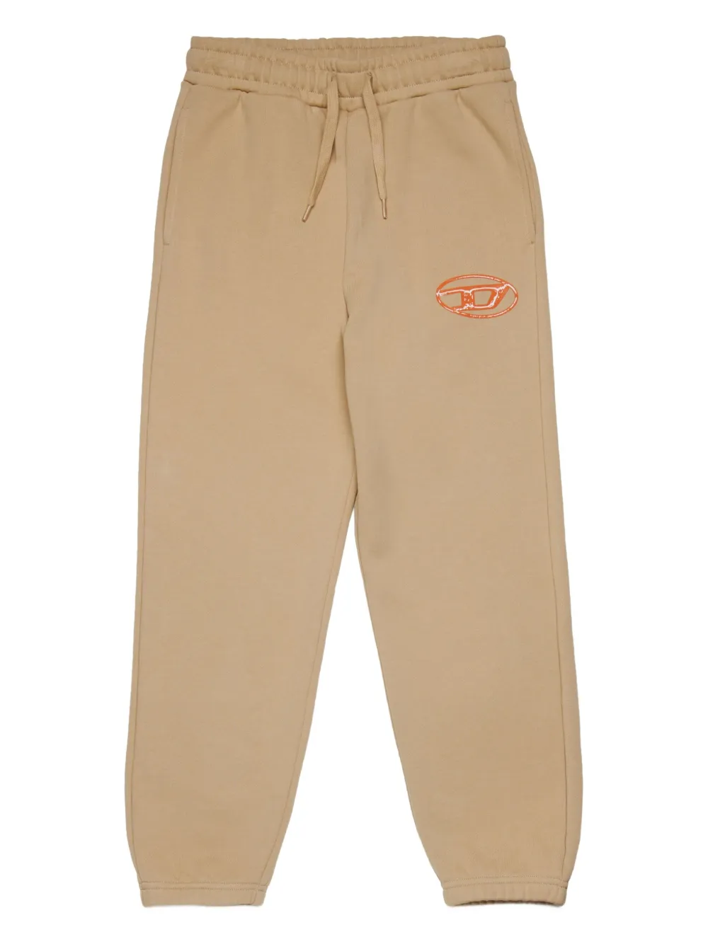 Diesel Kids Katoenen trainingsbroek Beige