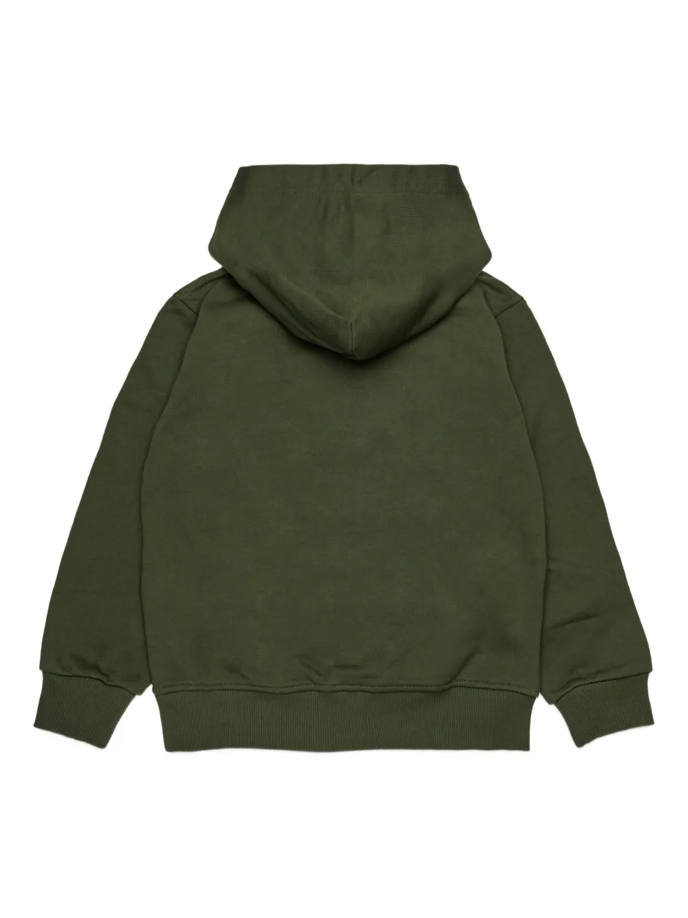 Diesel Kids Hoodie met logopatch Groen