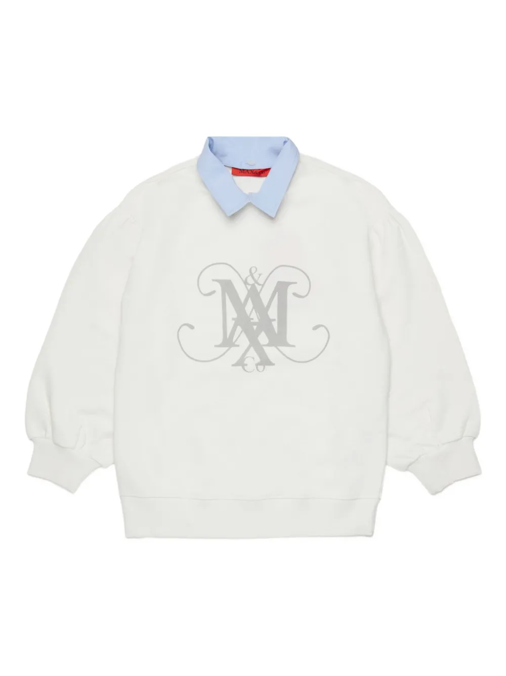 MAX&Co. Kids Sweater met logoprint Wit