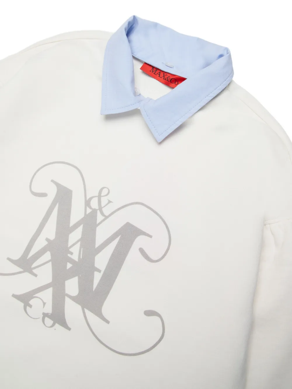 MAX&Co. Kids Sweater met logoprint Wit