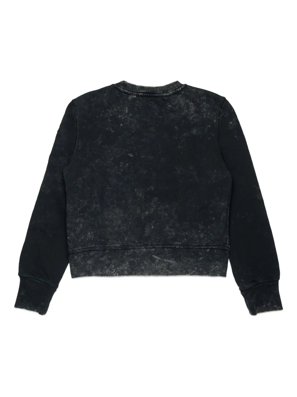 Diesel Kids Slaccy embroidered-logo sweatshirt Zwart
