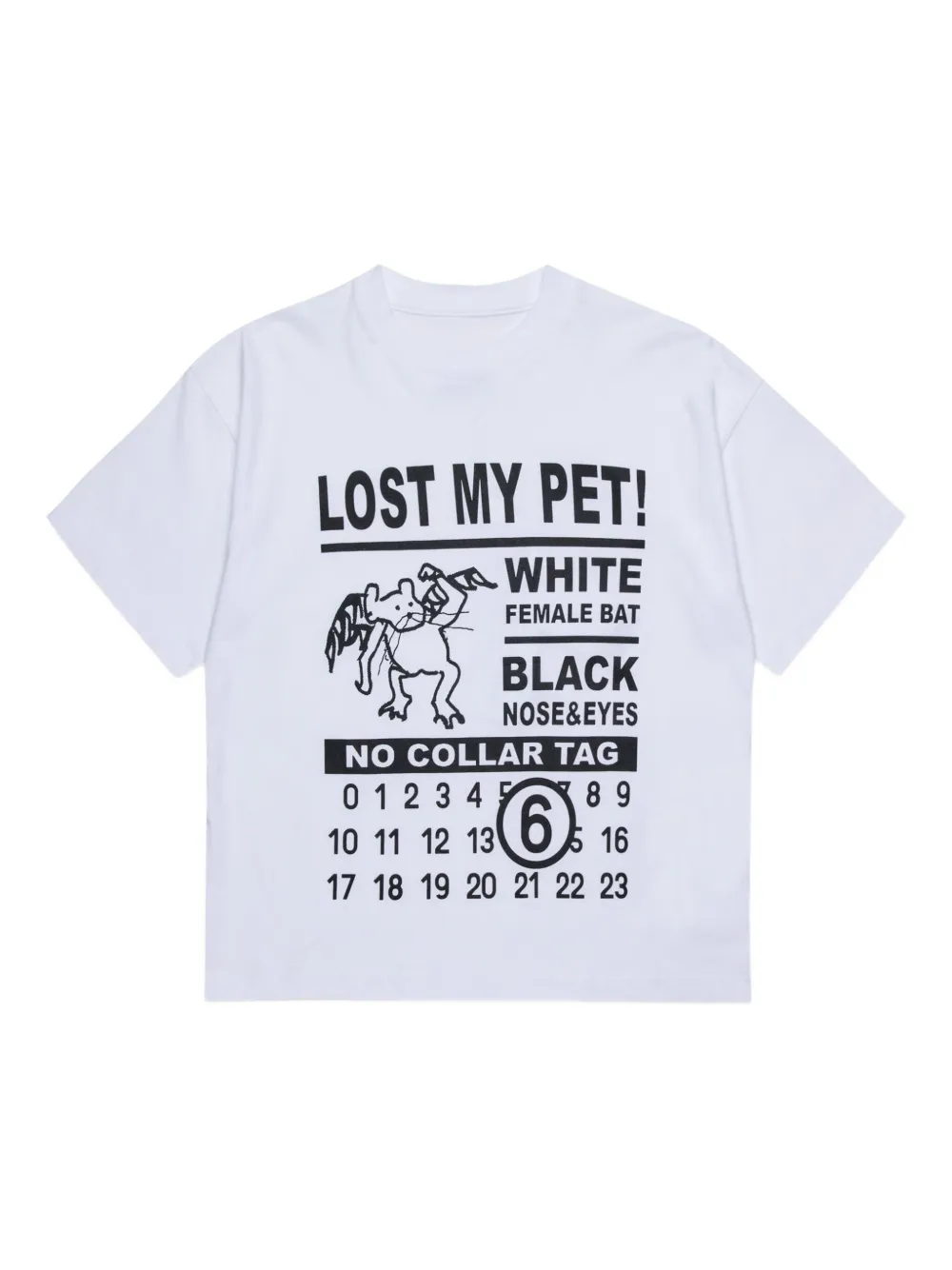 MM6 Maison Margiela Kids T-shirt met logoprint Wit