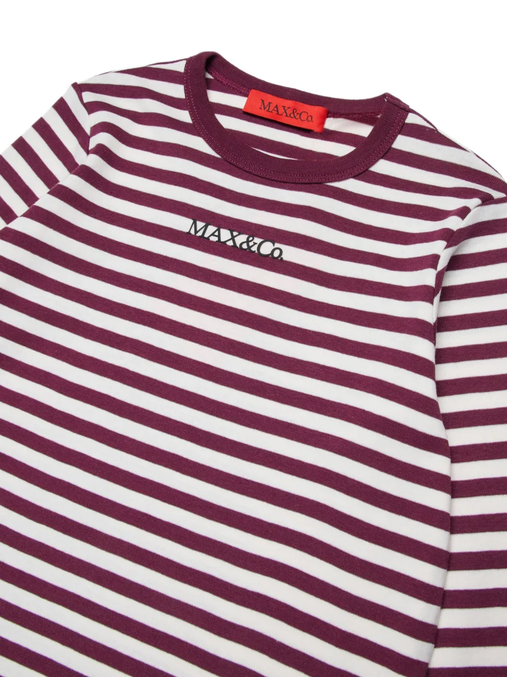 MAX&Co. Kids Gestreepte jurk Rood