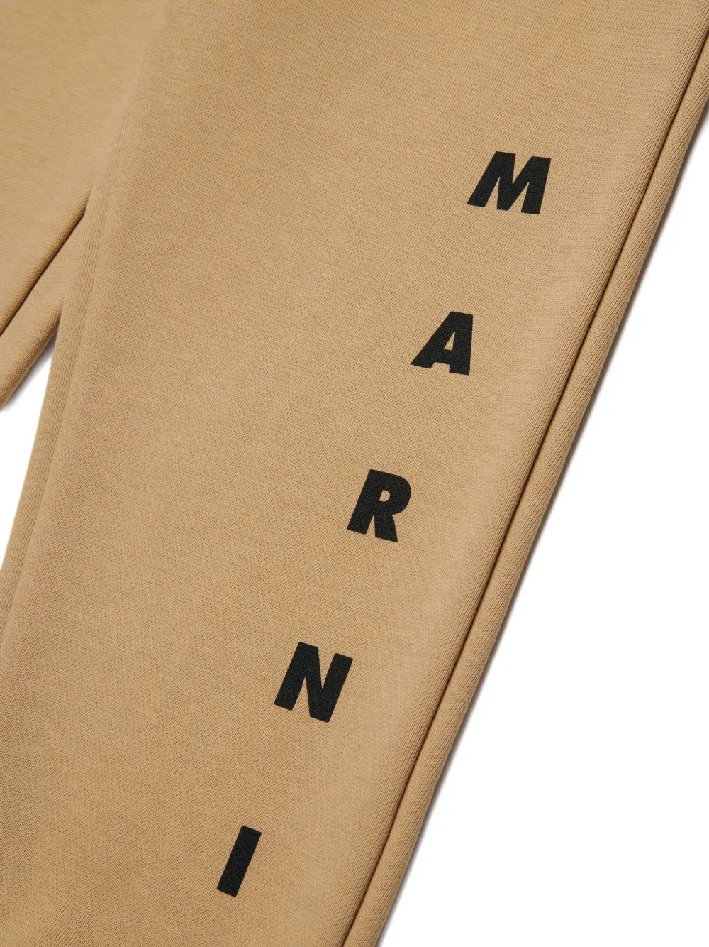 Marni Kids Broek met logoprint Beige