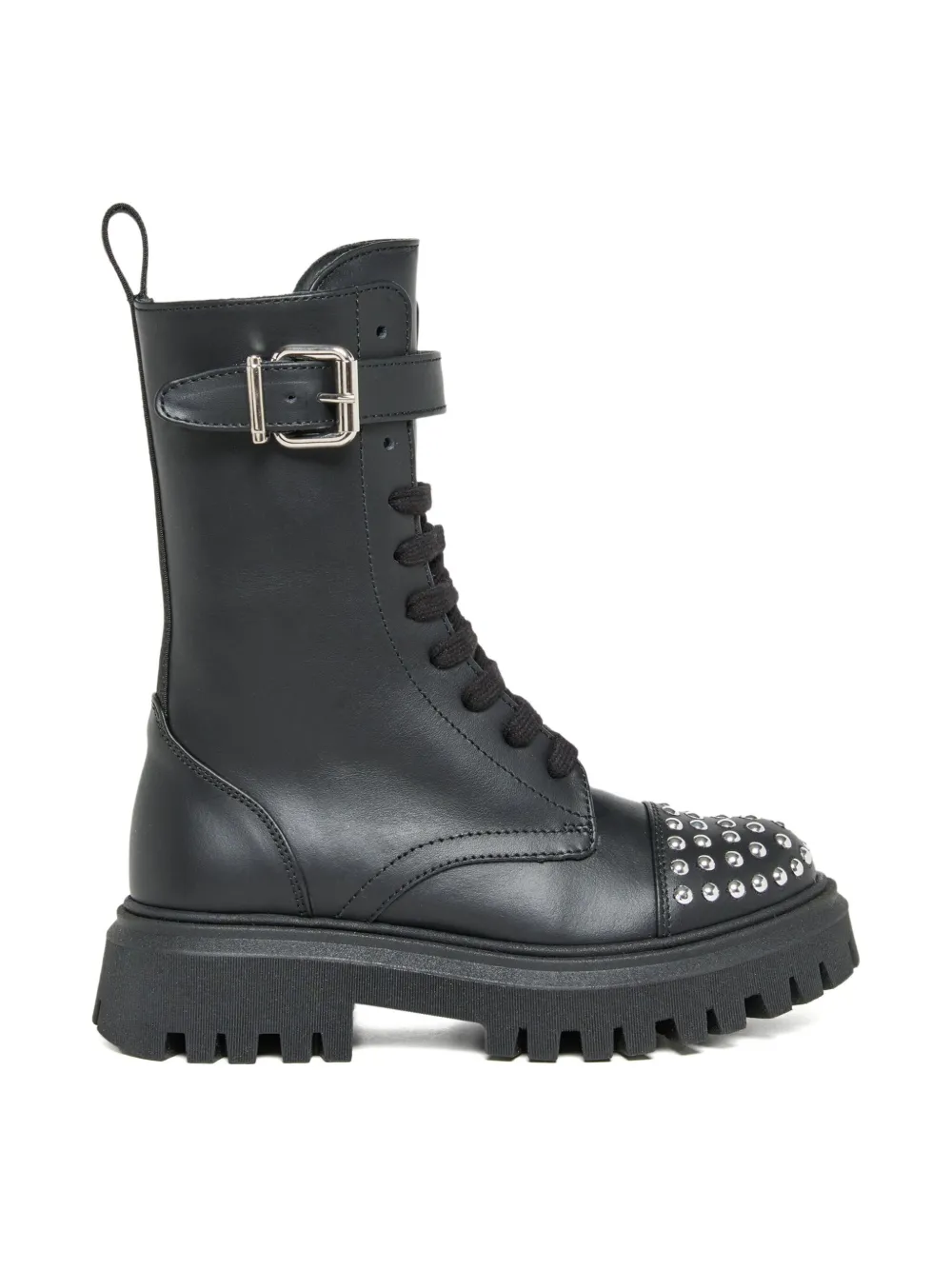 Marni Kids studded leather boots | Black | Image 1