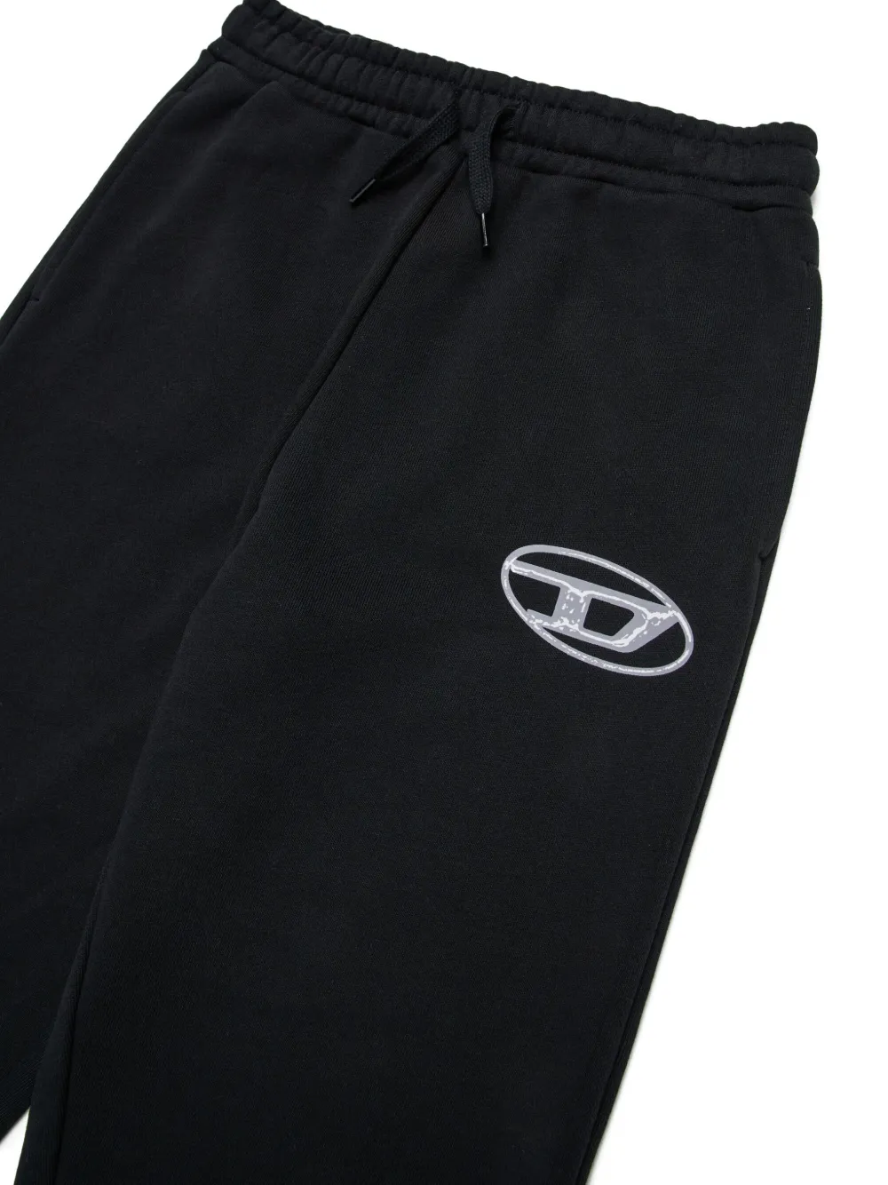 Diesel Kids Katoenen trainingsbroek Zwart