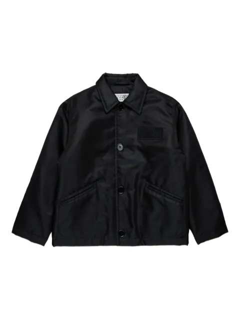 MM6 Maison Margiela Kids logo-appliqué jacket 