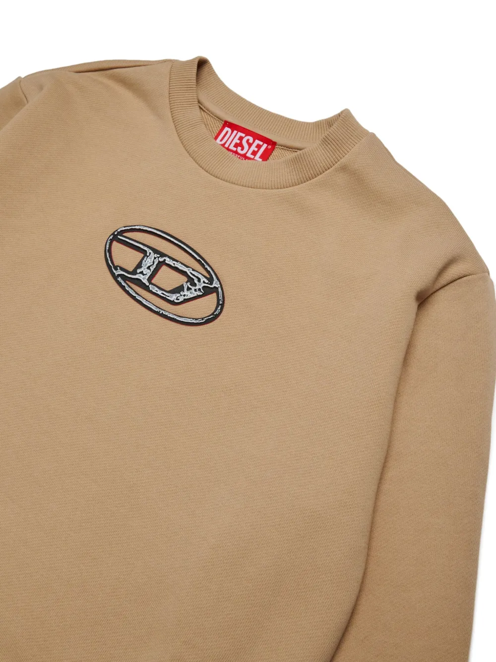 Diesel Kids Oval D sweater Beige