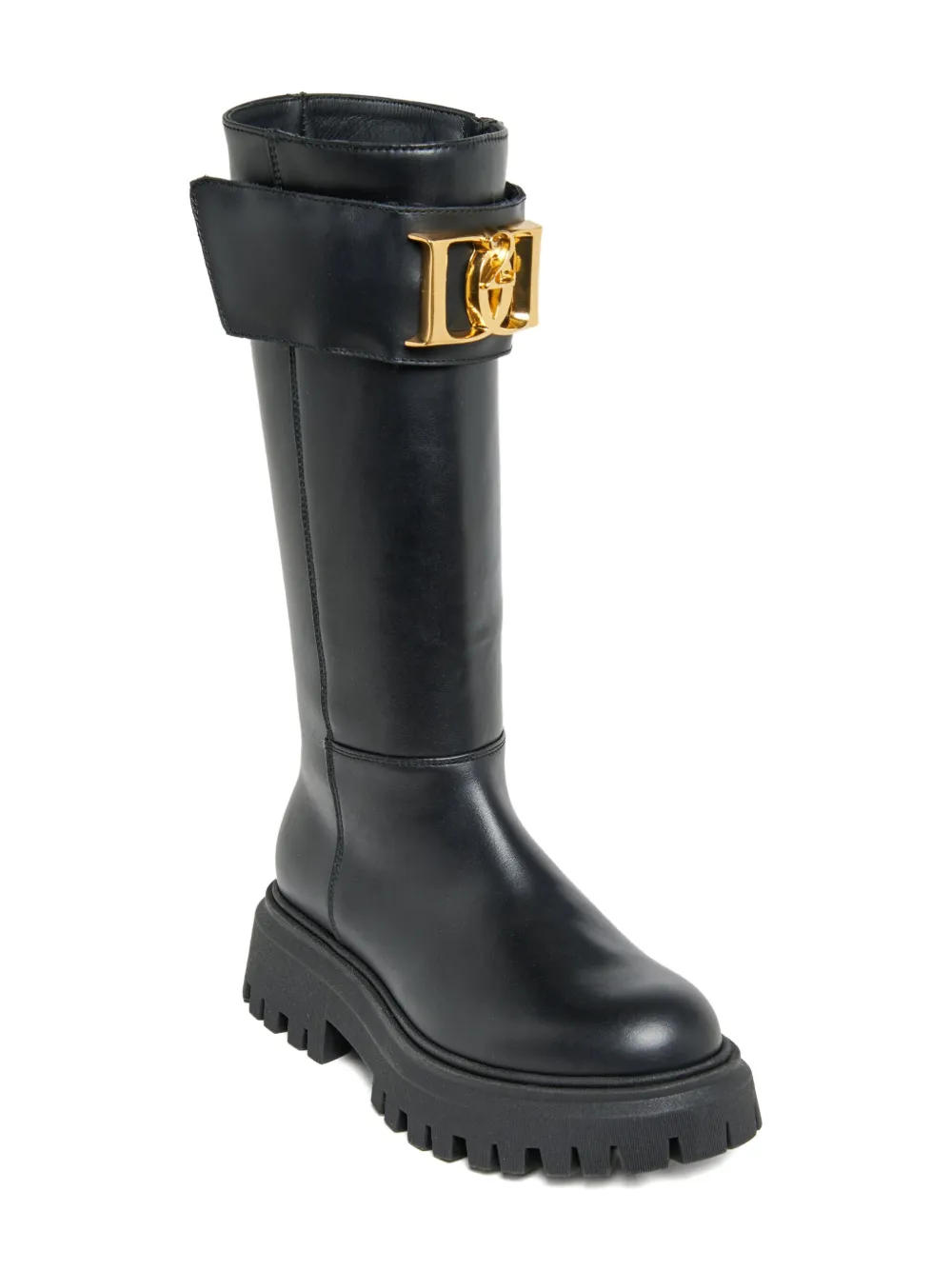DSQUARED2 KIDS buckle-fastening calfskin boots Black