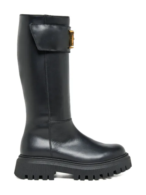 DSQUARED2 KIDS buckle-fastening calfskin boots