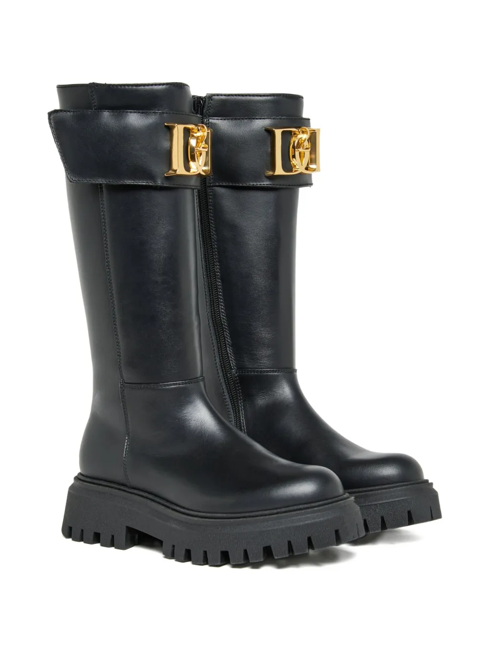 DSQUARED2 KIDS buckle-fastening calfskin boots | Teen Knee Length Boots | Image 2