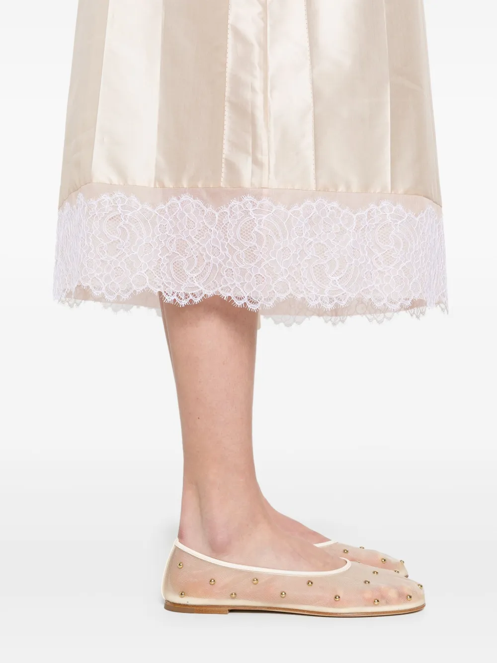 Shop Carven Satin Midi Dress