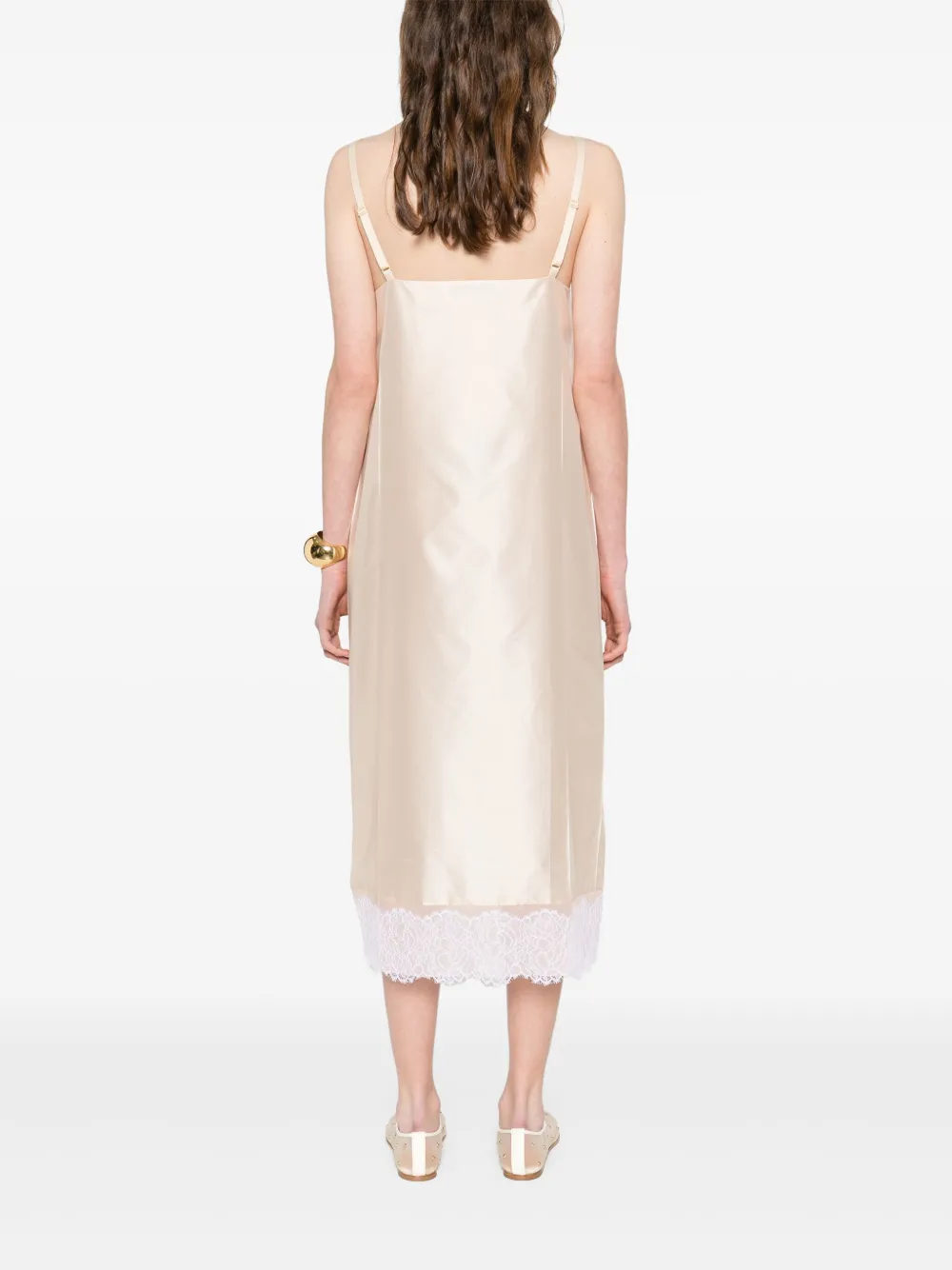 CARVEN SATIN MIDI DRESS